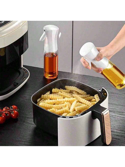 1Pc Press-Type Oil Spray Bottle, Household Seasoning Pot, Dustproof Oil Control Bottle for Kitchen Air Fryer, Oil Sprayer Bottle Camping