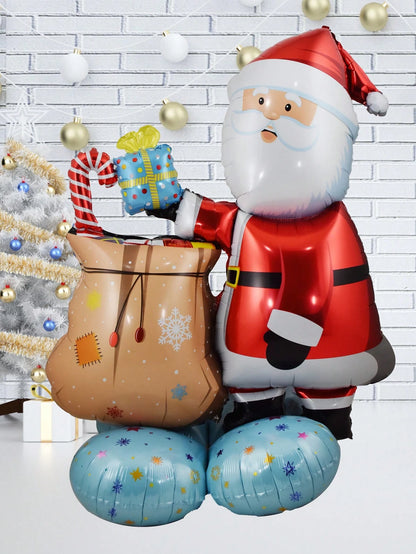 1PC Large Standing Balloon Santa Claus Snowman Xmas Tree Balloon Party Home Decorations Navidad 2024 New Year Best Gifts
