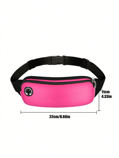 Sports Waist Bag, Large Capacity Lightweight Sports Phone Pouch, Water-Resistant Waist Pack with Adjustable Belt and Earphone Hole, for Running, Cycling, Fitness, Marathon, Customized Gift Black Bag Travel Essentials Holiday Essentials Bag for Men Fanny Pack Gym Bag Sports Bag Bags Men Summer School Summer Bag Springbreak Vacation Bag Pack Belt Bag School Supplies