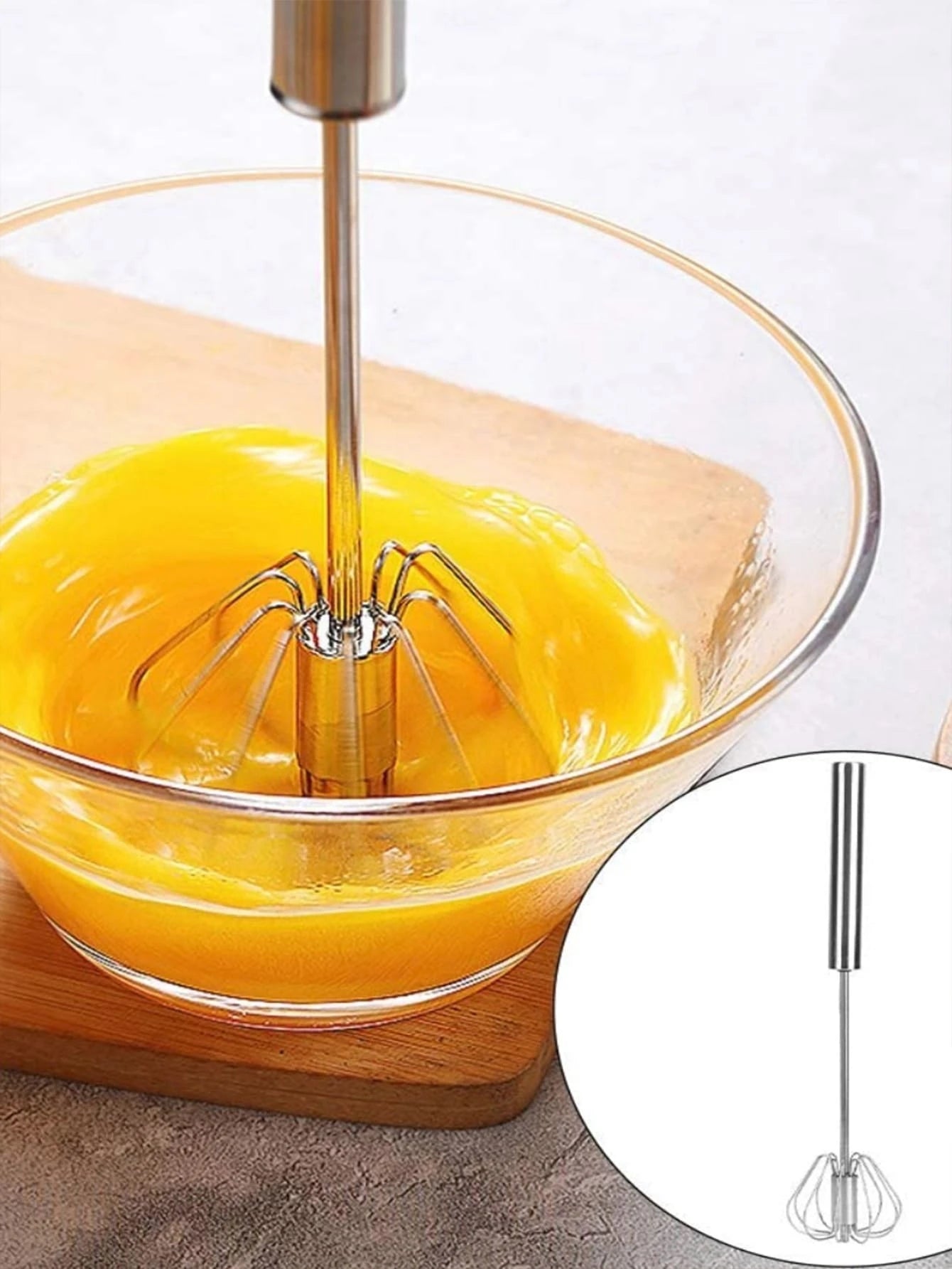 Basic Living 1Pc Hand Press Whisk