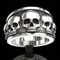 Women's Gothic Skull Ring - Minimalist Stackable Jewelry, Edgy Everyday & Party Jewelry for Women, Perfect Graduation/Christmas/Thanksgiving Gift - Year-Round Statement Ring, Skull Jewelry, Edgy Accessory, Metallic Finish