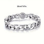 One Piece of 925 Sterling Silver Bracelet for Men, Ideal for Everyday Wear, Gifts for Loved Ones, And Suitable for Women As Well