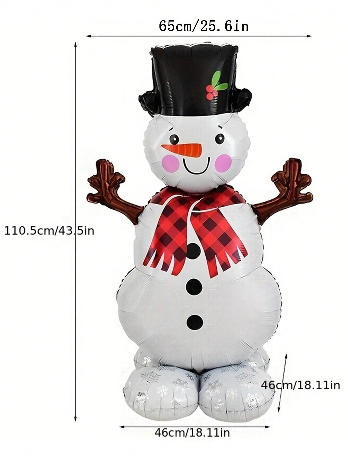 1PC Large Standing Balloon Santa Claus Snowman Xmas Tree Balloon Party Home Decorations Navidad 2024 New Year Best Gifts